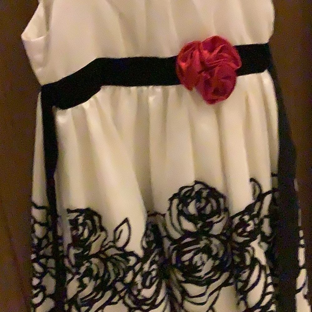 A white very elegant dress